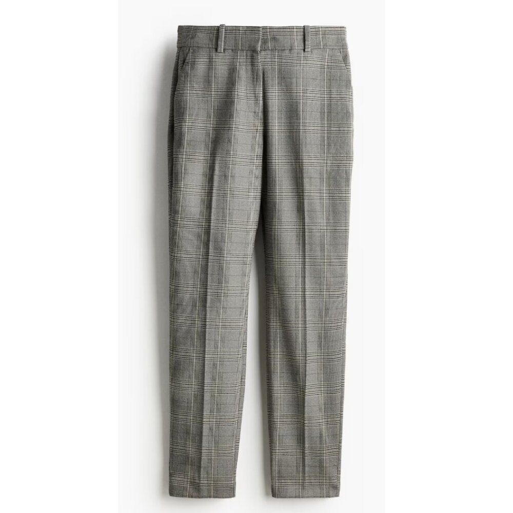 H&M Plaid Ankle-Length Slacks |Women’s Size 10
